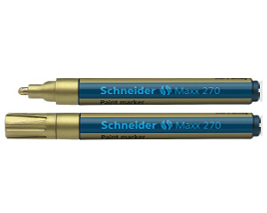 Mar�ieris permanents, 1-3mm, zelta kr�sa, konisks, Maxx 270, SCHNEIDER